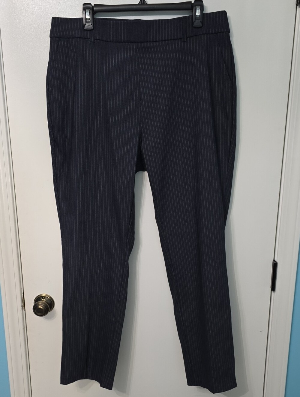 Rafaella Charcoal Pinstripe Dress Trousers
